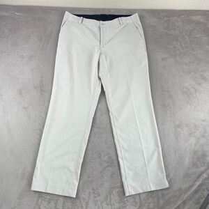 Nike Flex Dri Fit Golf Trousers Pants Mens 38x31 White‎ Light Bone Performance